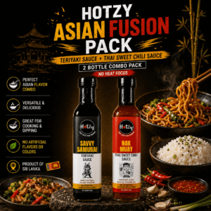 HOTZY Asian Fusion Pack Teriyaki Sauce and Thai Sweet Chili Sauce 2 Bottles - Image 1