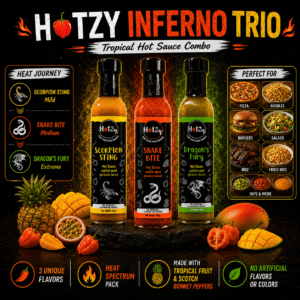 HOTZY INFERNO TRIO HOT SAUCE - IMPACT WORLDEX - 03 1