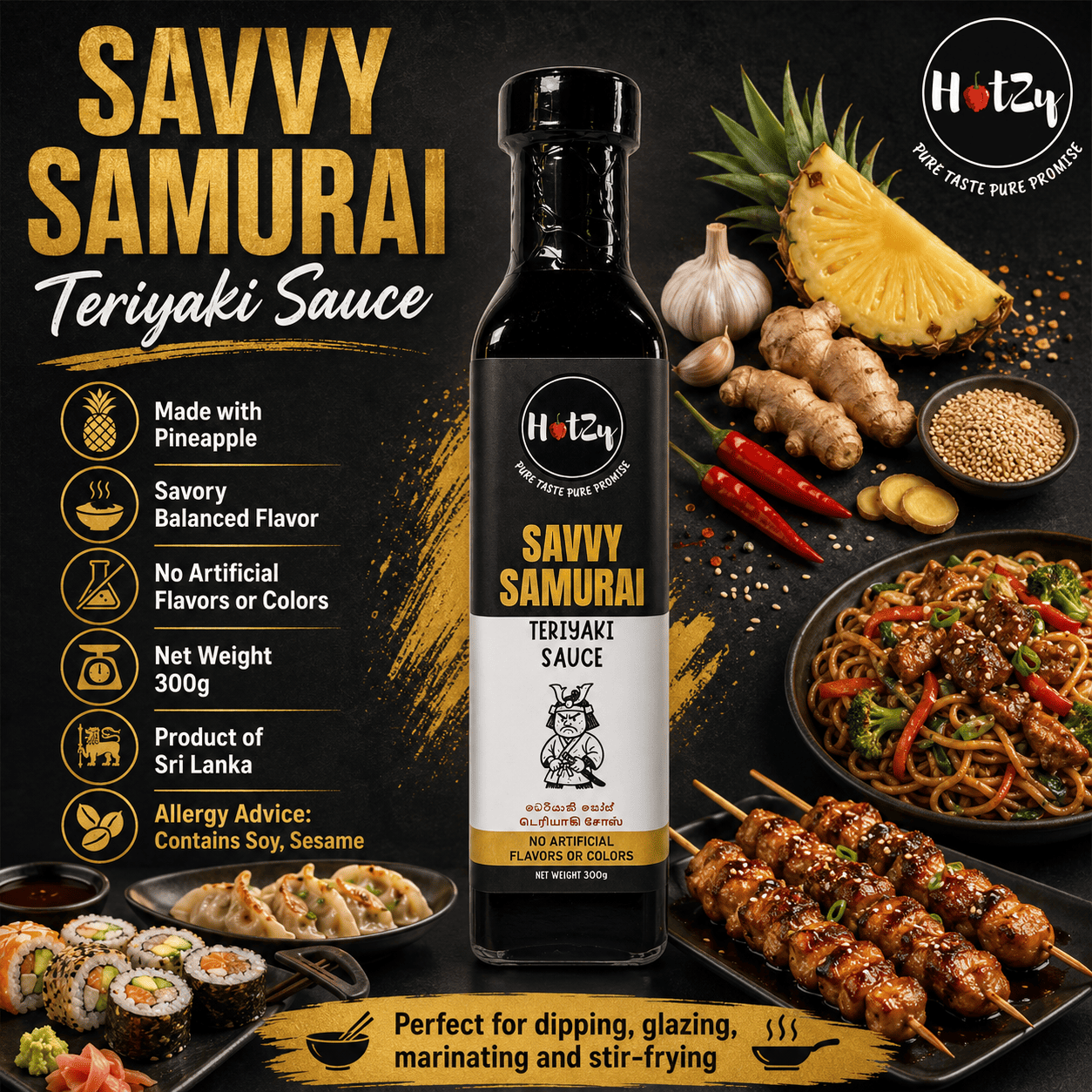 Savvy Samurai Teriyaki Sauce - IMPACT WORLDEX - 02