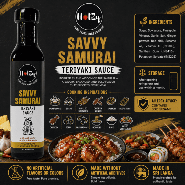 Savvy Samurai Teriyaki Sauce - IMPACT WORLDEX - 03